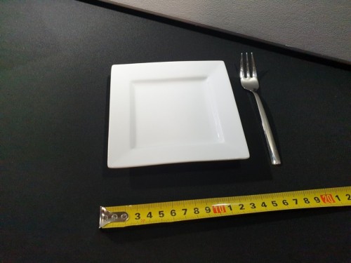 Sideplate bord - Napoli - Vierkant 13x13cm (Krat 40 stuks)